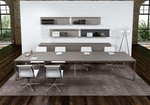 Zefiro comp.6, Large table for meeting room and shared spaces