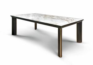 Ginxi, Metal table with marble top