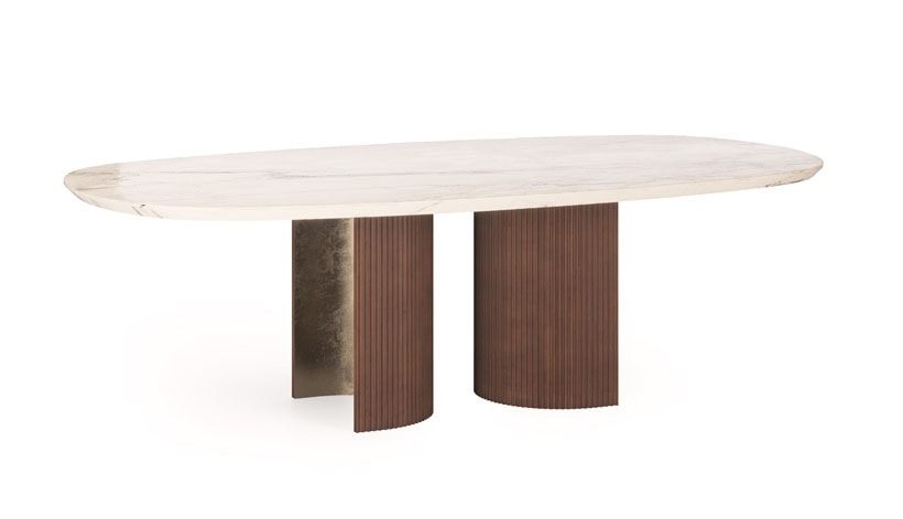 Mark, Table with curved and elegant lines