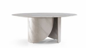 Oliver Art. 206-R06M, Oval table with marble top