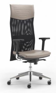 Newnet 496, Task chair with high mesh backrest, adjustable