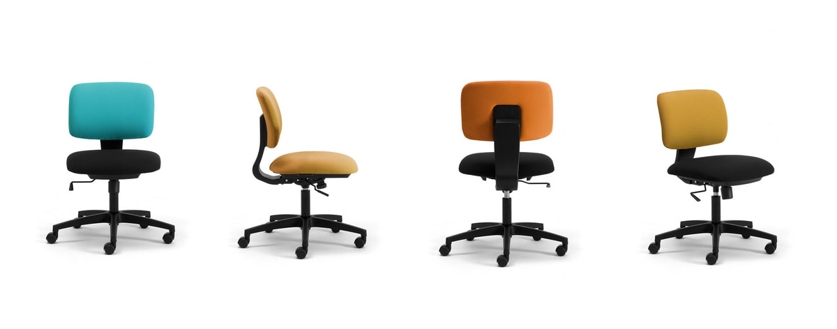 Dad, Compact swivel chair for smart working and office