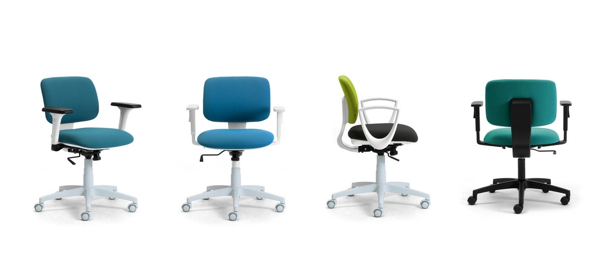 Dad, Compact swivel chair for smart working and office