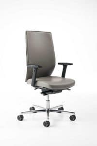 Easy B - Plus, Task chair, mesh back, padded seat, chrome base with wheels