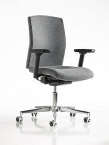 Fit, Office chair, adjustable armrests, metal inserts