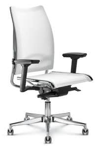 Flash, Office chair with high back with ergonomic net