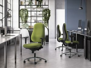 IBRA, Office chair with adjustable armrests and high back