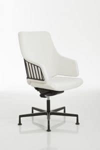 ITALIA IT5, Office chair with aluminum base on feet