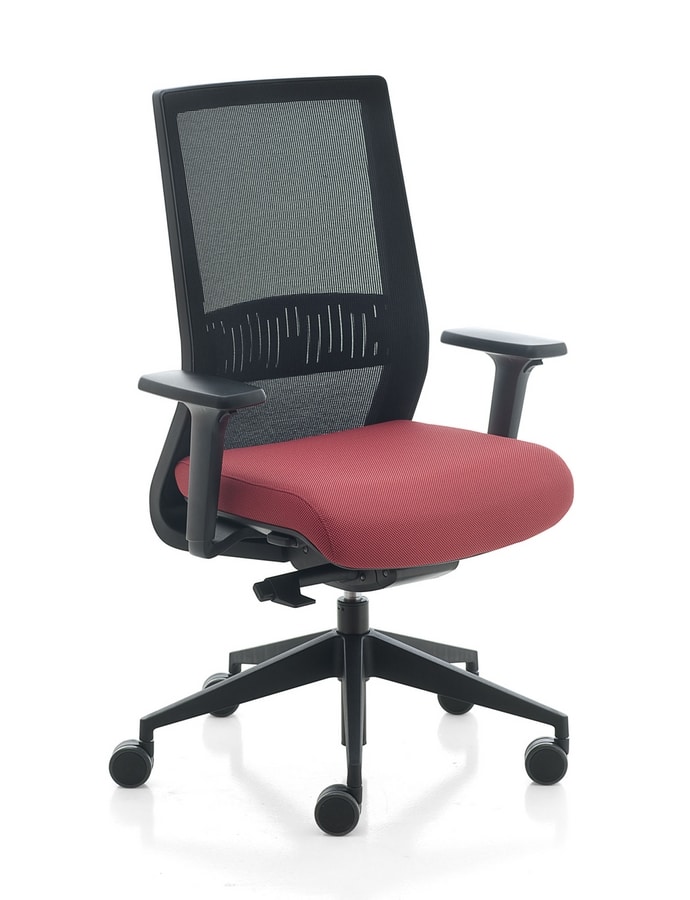 Karma, Office chair, with mesh or padded backrest