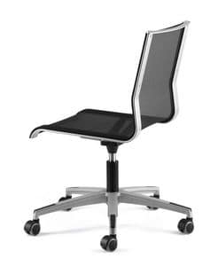 KEYNET 3100, Task office chair with wheels, traspirant mesh shell