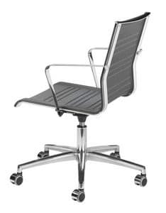 KEYPLUS 3150 + OPT, Chair with wheels, breathable shell, for office