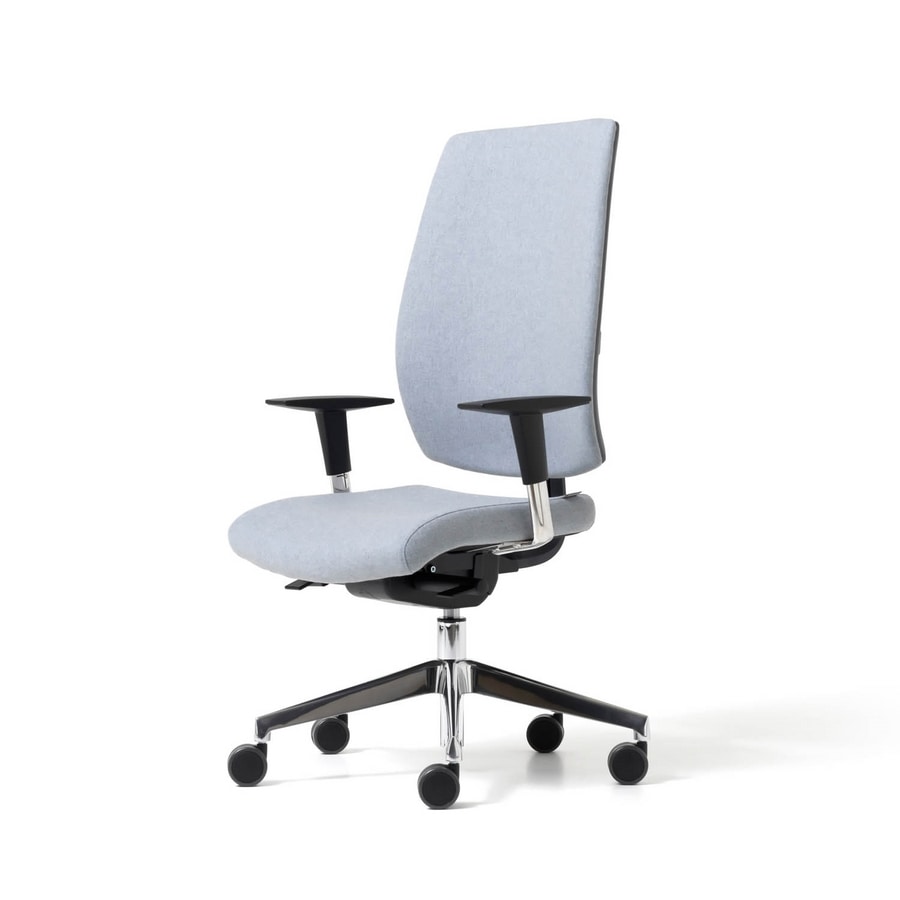 Lead upholstered, Padded office chair with ergonomic adjustments