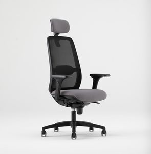 PADDLE, Comfortable office chair with mesh backrest