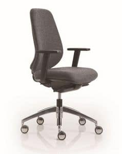 PRATICA 8000R, Task chair with adjustable backrest for office