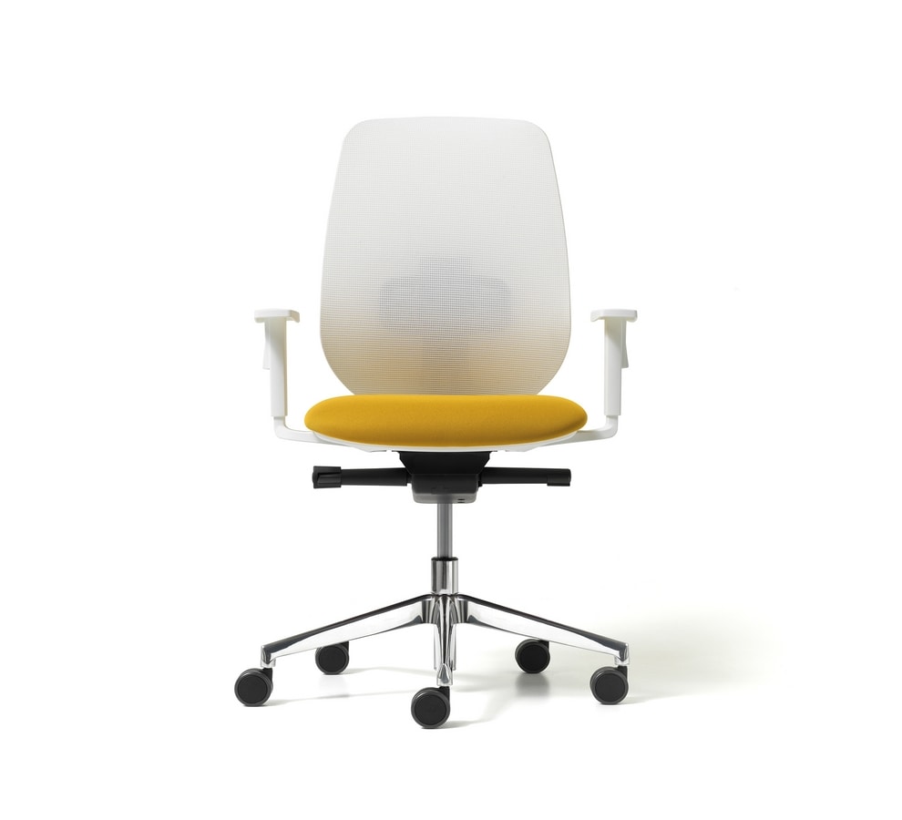 Skin Mesh, Office chair with mesh backrest