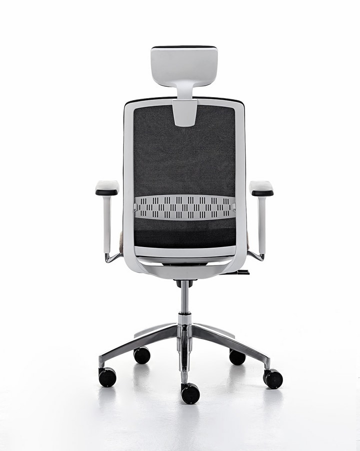 Tekna White 01 PT, Task office chair with white structure
