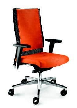 TITANIA 2858, Task chair with adjustable armrests and swivel base