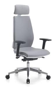 Venus WH 01 PT, Task chair with headrest, for office
