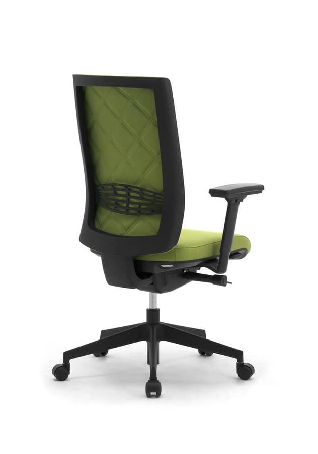 Wiki Tech, Swivel chair for office, with rhombus backrest