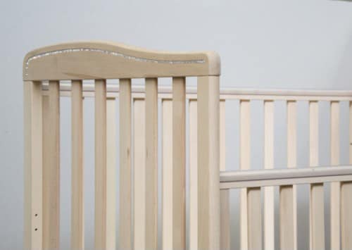 NANÌ, Wooden cradle, in minimal style, drop sides