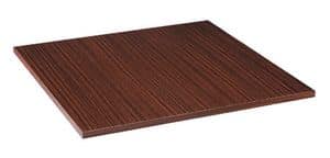 Table top in melamine rosewood mahogany, Table top in melamine rosewood mahogany