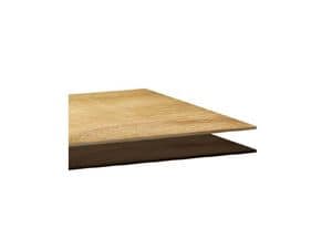 Piani in laminato cod. PTL106 - PTL107, Square top for bar table, in laminate