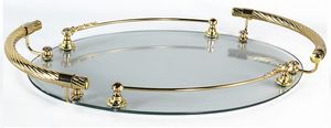 1733, Tray in brass and glass