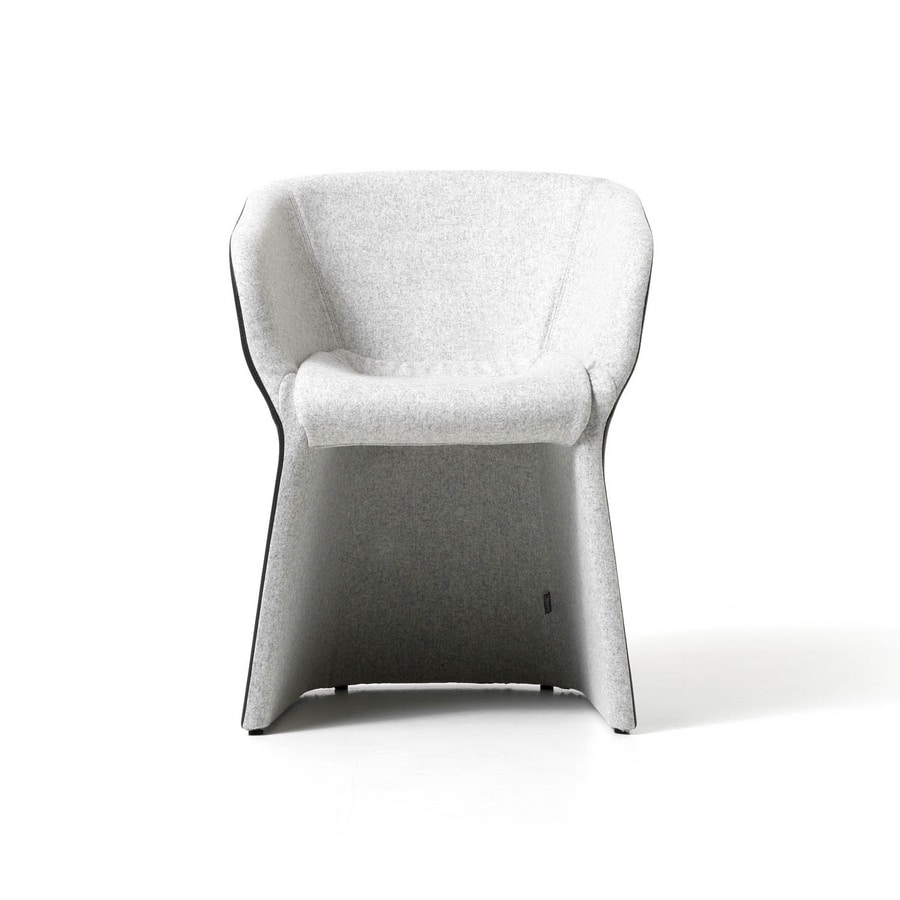 Margarita armchair, Modern tub chair, in polyethylene