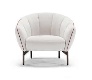 Perla, Armchair with a soft design
