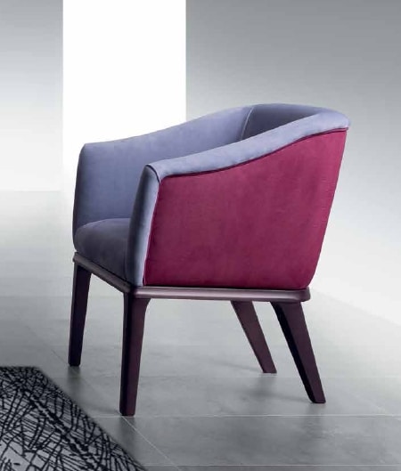 PO68 Club armchair, Armchair with elastic straps for greater comfort