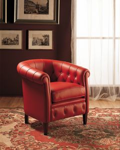Tilly, Leather armchair, outlet price