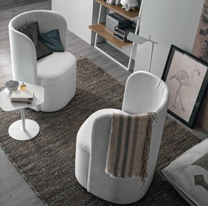 Vanessa, Armchair with enveloping backrest