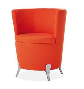 Welcome 8766, Tub chair covered in fabric or synthetic leather