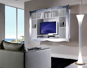 Allegra Living wall unit with frame, Hanging TV stand for living room