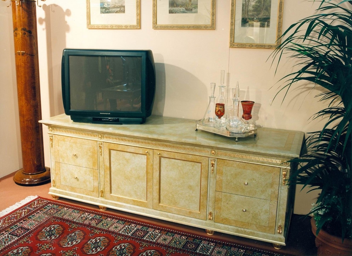 Art. 755, TV cabinet with beige lacquering