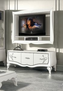 Art. 962, Modern baroque style low cabinet, with TV stand frame