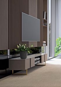Butterfly, Orta tv cabinet with rounded sides