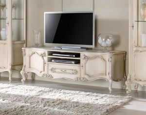 Chippendale TV stand lacquered, Classic style TV stand