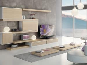 Day Systems 04, Modular furniture with shelves and storage units