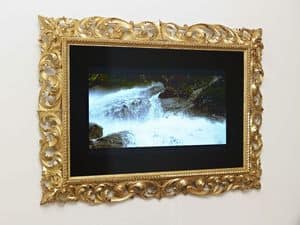 FRAME FOR TV ART. CRTV 0014, Classical carved frame for the luxury salons