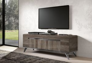Medea Art. MEDVOPT02, TV cabinet with lacquered vintage oak finish