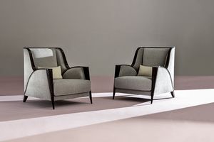 Ariel AR-236, Armchair for sitting room, with ebony structure