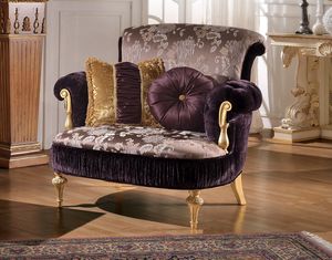 Art. 898 GOLD, Comfortable armchair with a classic design