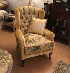 Brigida, Classic style armchair, at outlet price