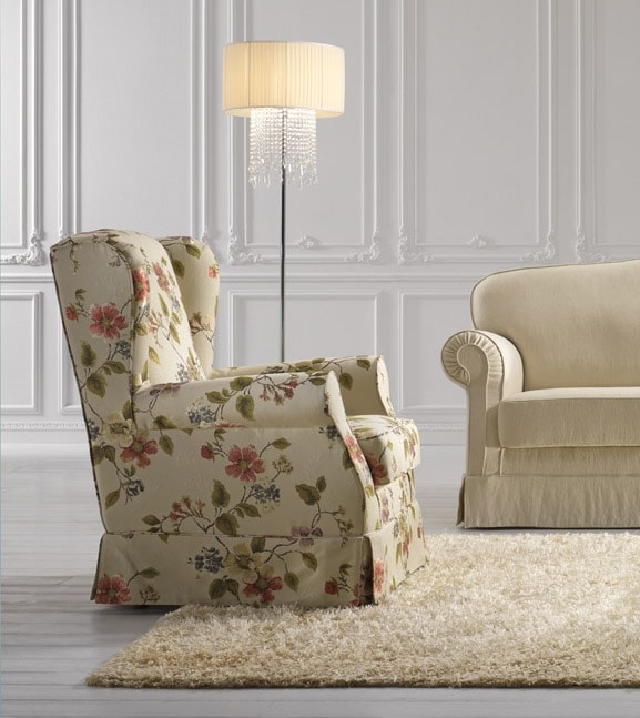 Camilla, Classic armchair with high back