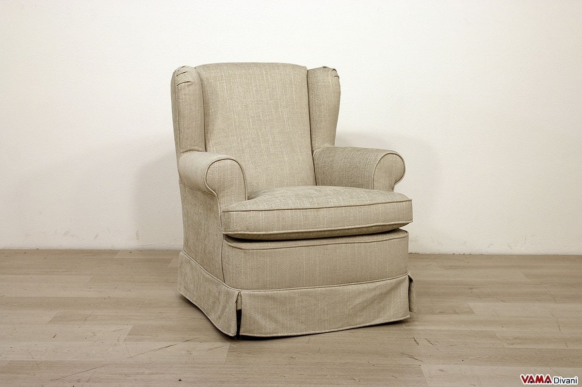 Small bergere armchair with a classic and elegant style IDFdesign
