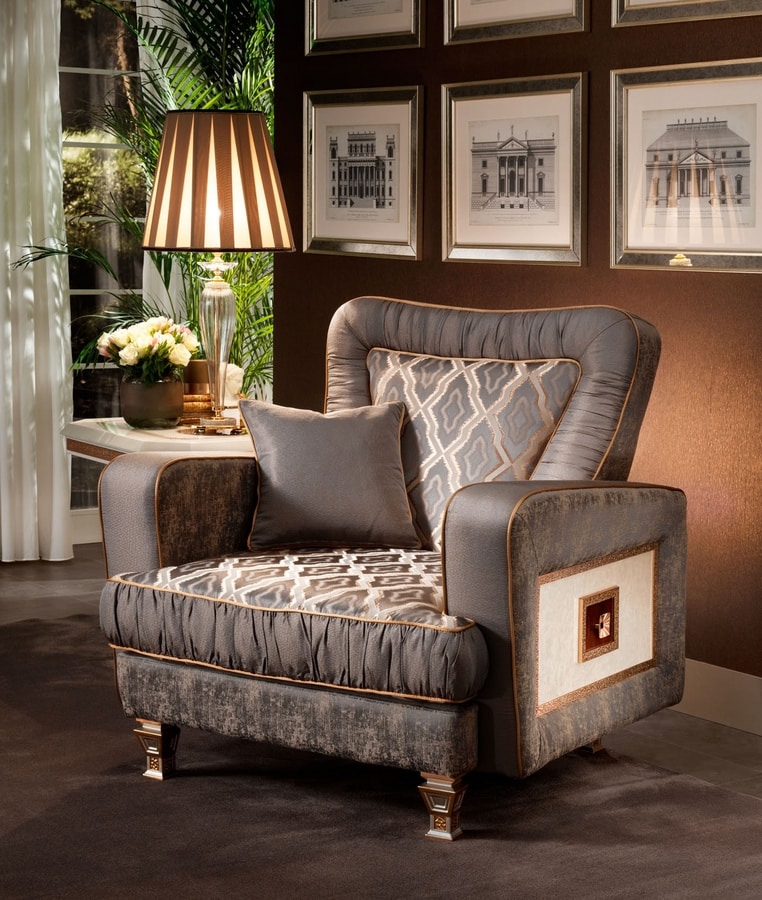 Dolce Vita armchair, Armchair with precious workmanship