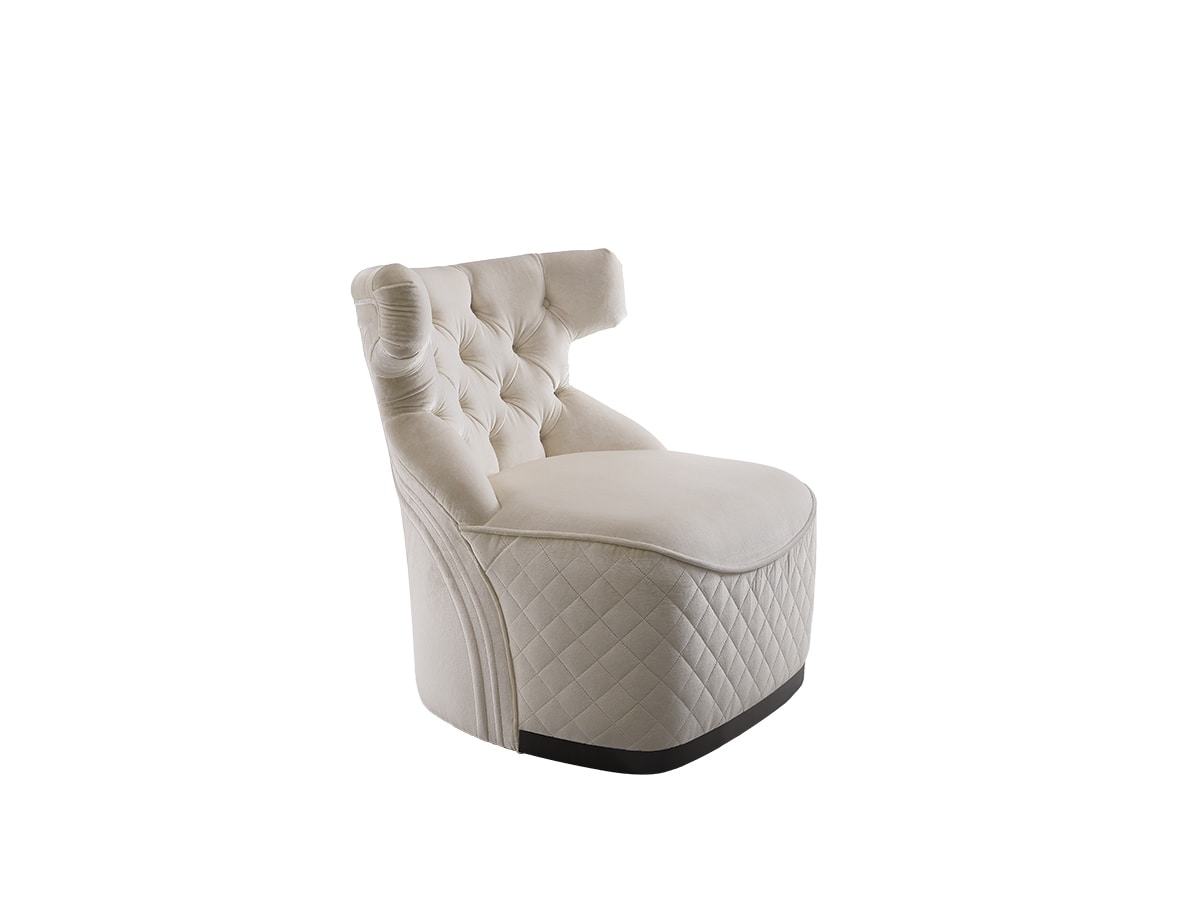Dorotea, Armchair with a classic contemporary design