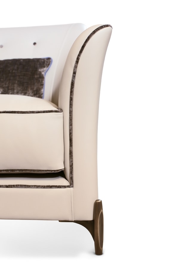 EGEA Poltrona, Armchair for living rooms of luxurious villas