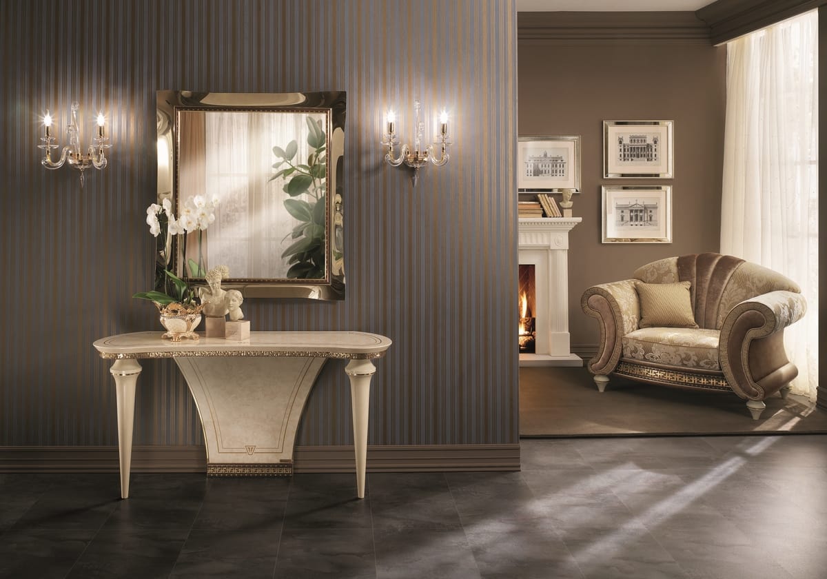 Fantasia armchair, Luxurious neoclassic style armchairs